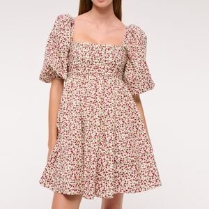 The A&F Emerson Poplin Puff Sleve Mini Dress